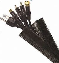 Kabelstrømper med velcro sort